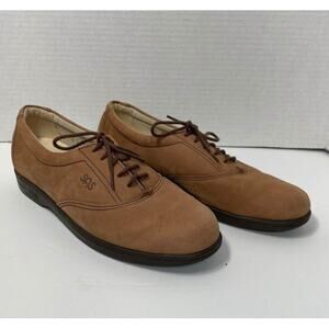 SAS Whisper Tripad Comfort Oxford Lace Up Brown Leather Womens Shoes Size 6 Slim